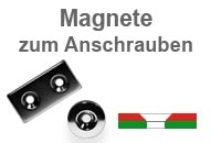 Magnete zum Einkleben aus Neodym mit Senkloch