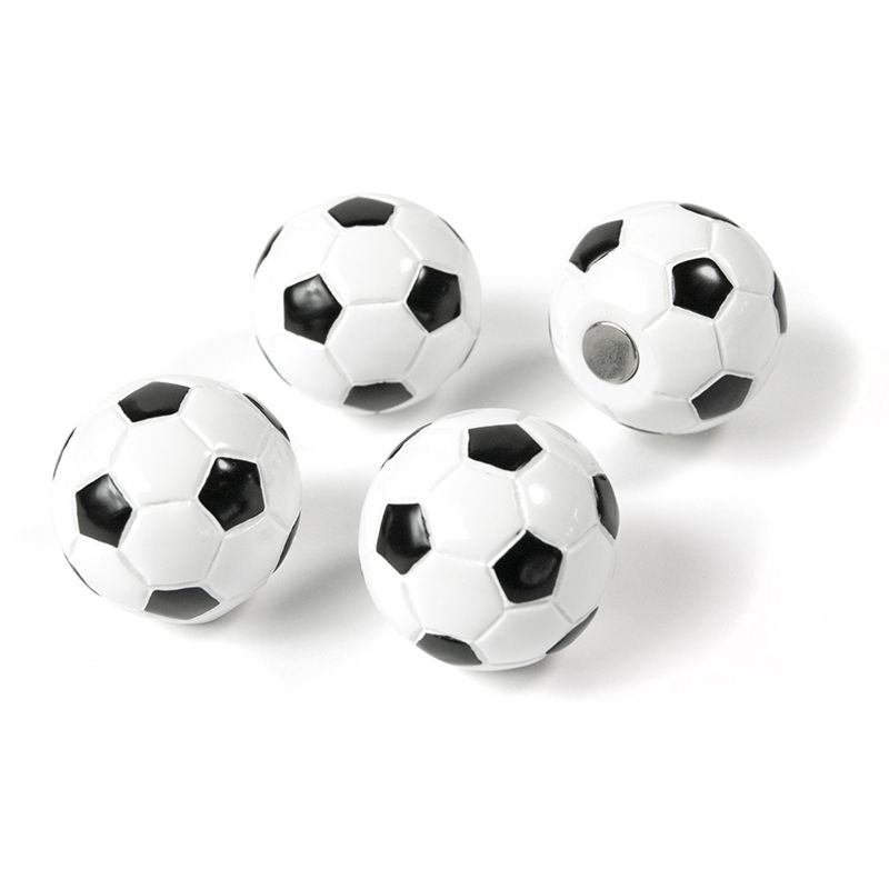 Dekomagnete Fußball - 22 mm - 4er Set