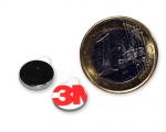 MAGXCENE 40 Stück Magnete Stark 15x3mm Klebemagnete Selbstklebend