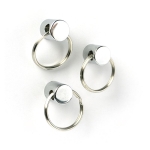 Magnet Ring 3er Set - silber