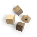 Neodym Magnet wood Würfel aus Holz - 4er Set  18x18x18mm